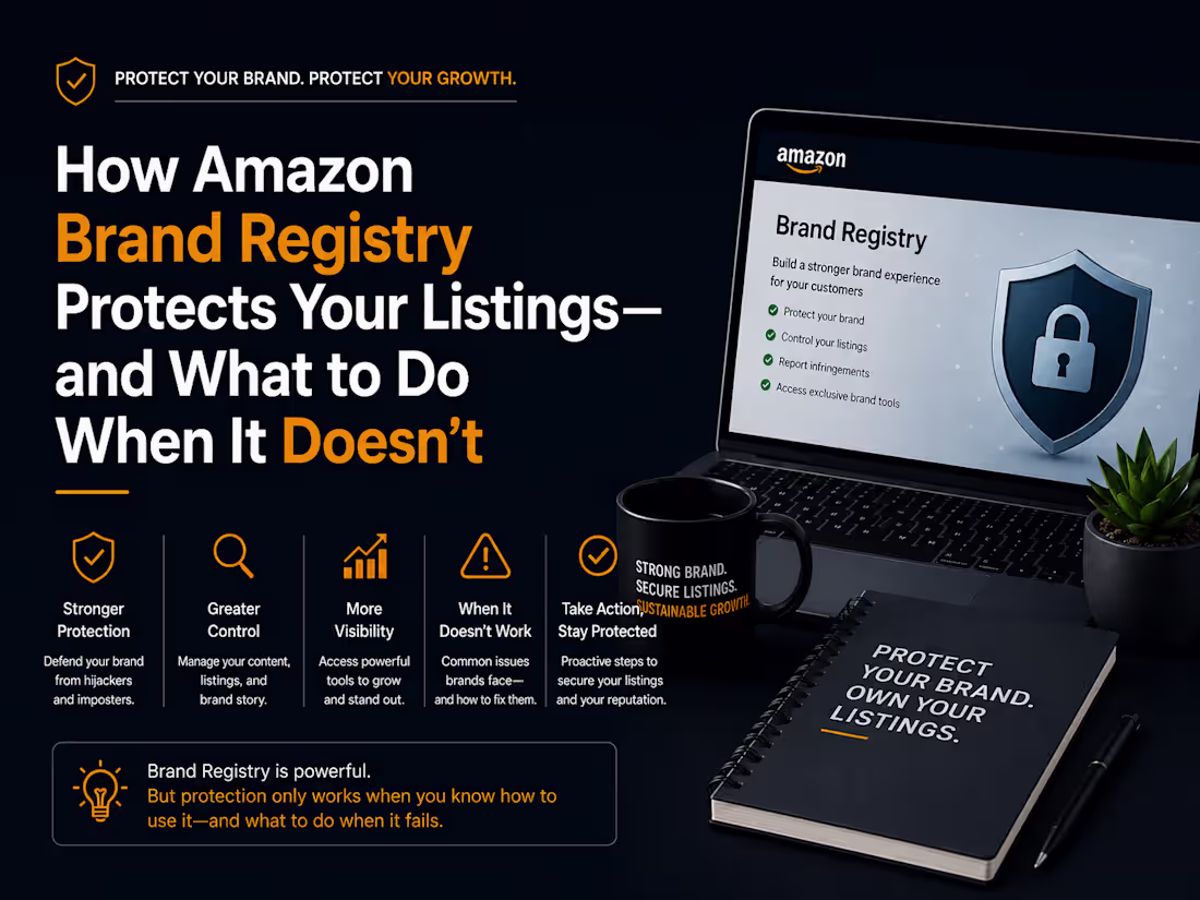 Cover image for Amazon Brand Registry: Protect Your Listings and Fight Back
