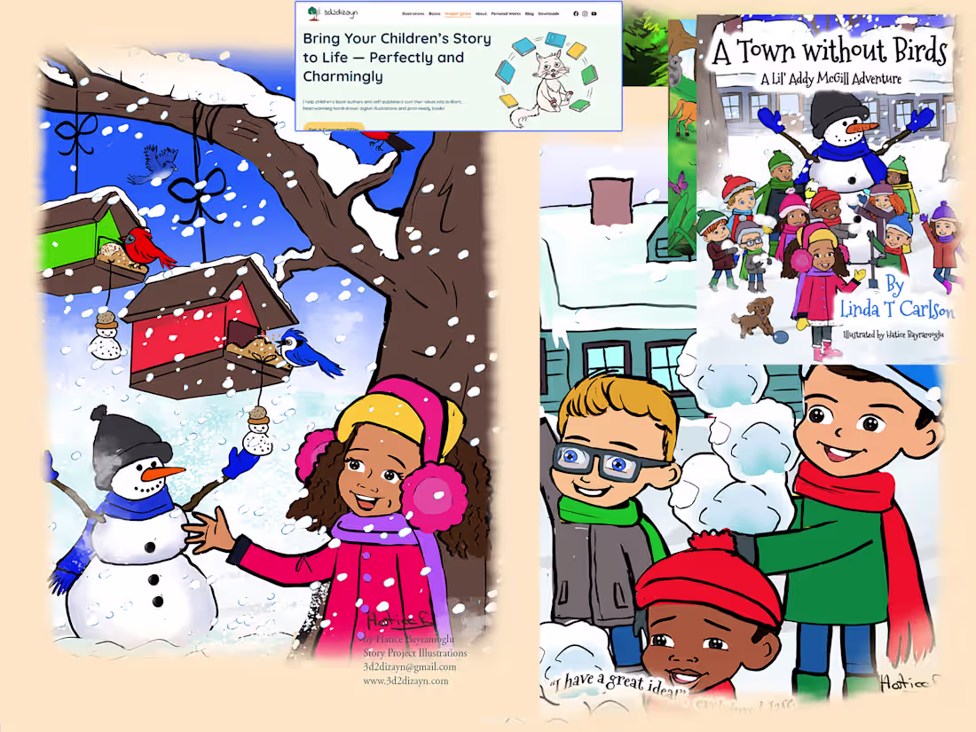 Cover image for Story page illustrations I draw