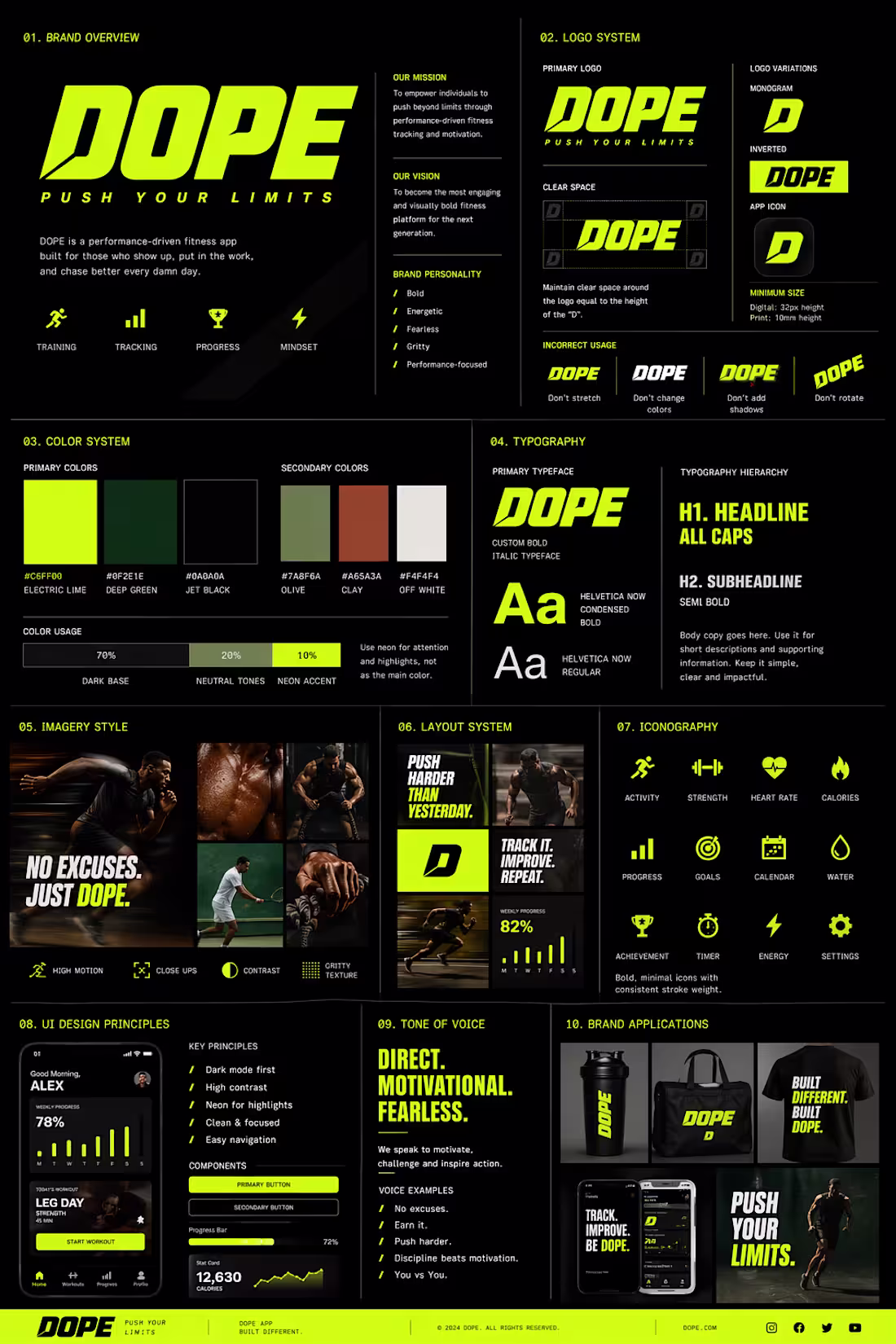 Cover image for DOPE — Fitness App Brand
