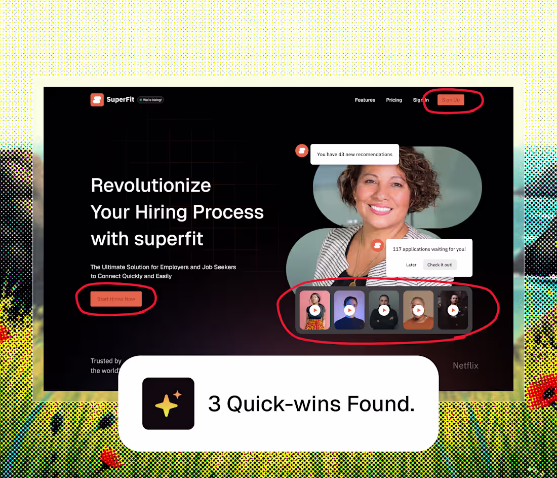 Cover image for Framer Landing Page Audit + Quick-Win Fix