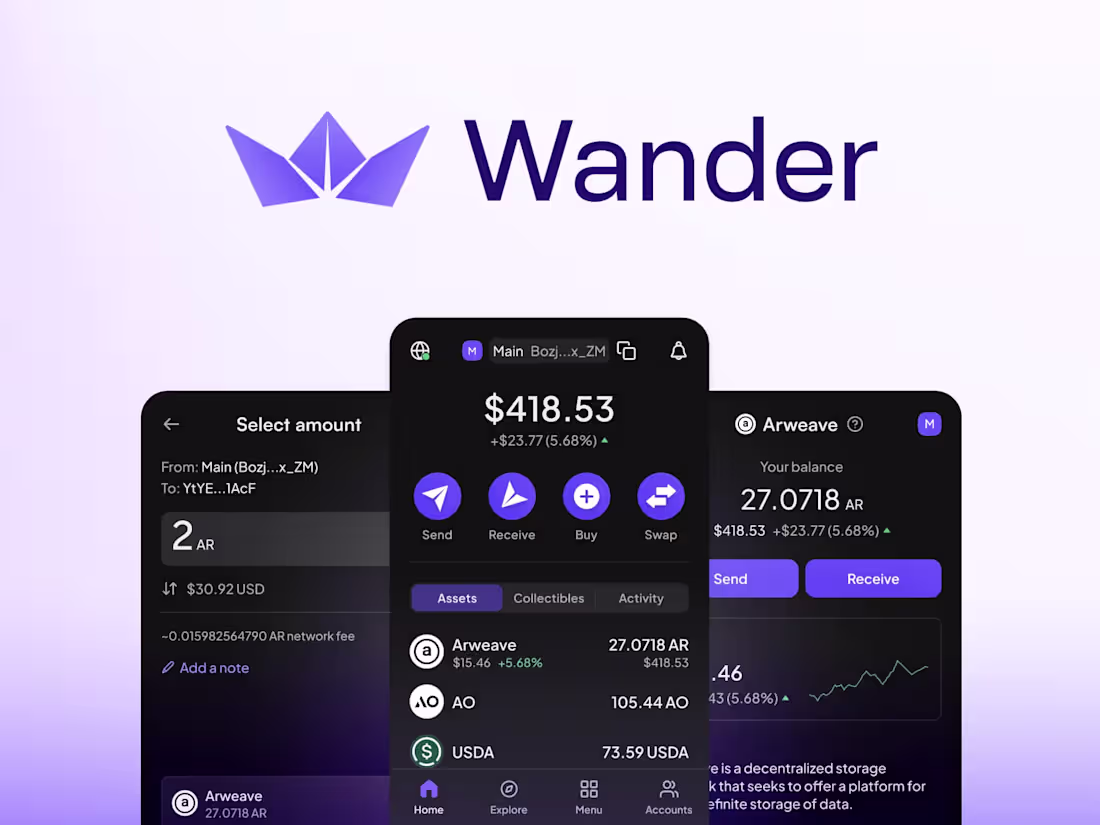 Cover image for Wander | UI/UX Design for Mobile & Browser Extension