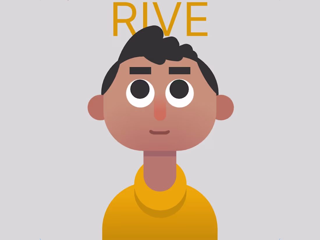 Cover image for Rive interactive character/avatar