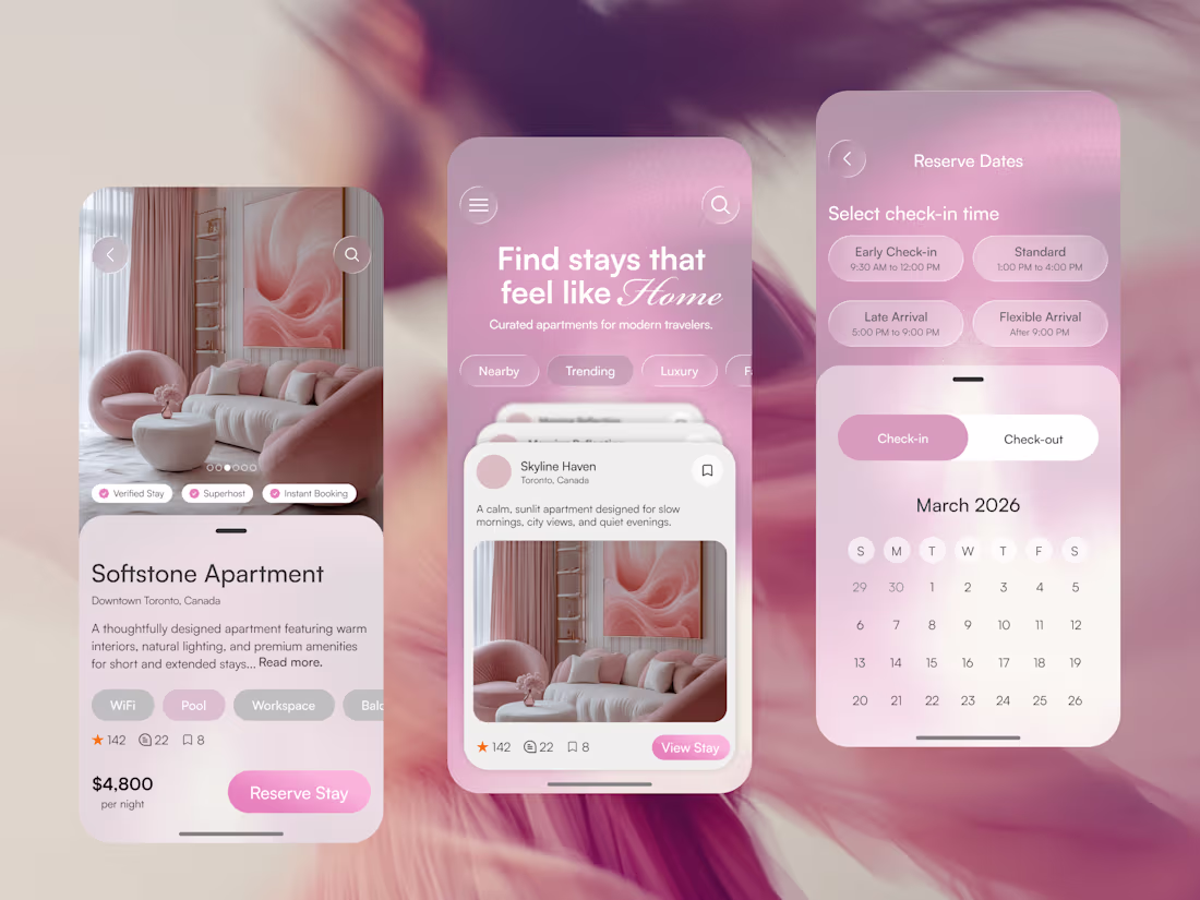Cover image for Travel and Accommodation app; Haven