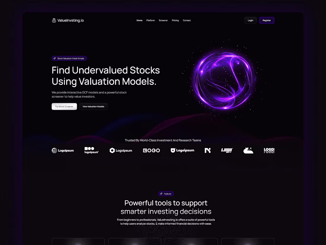 Cover image for Investment-Stock-Valuation-Website
