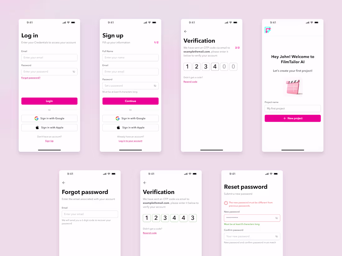 Cover image for Auth flow for https://www.filmtailor.ai/ 