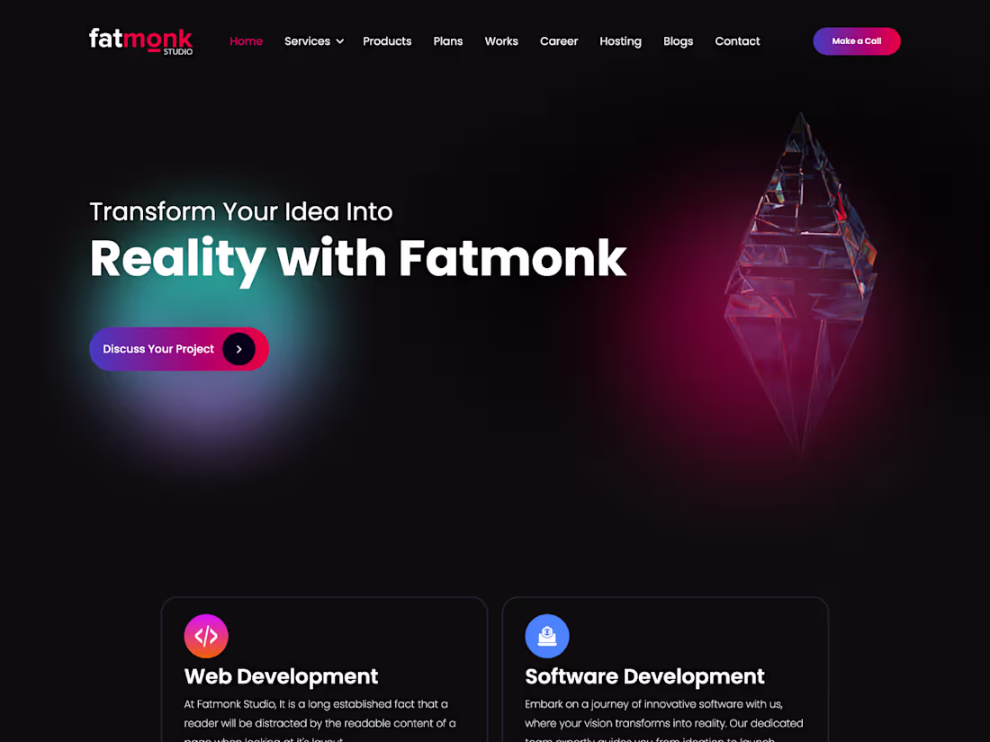 Cover image for Company website redesigned using React