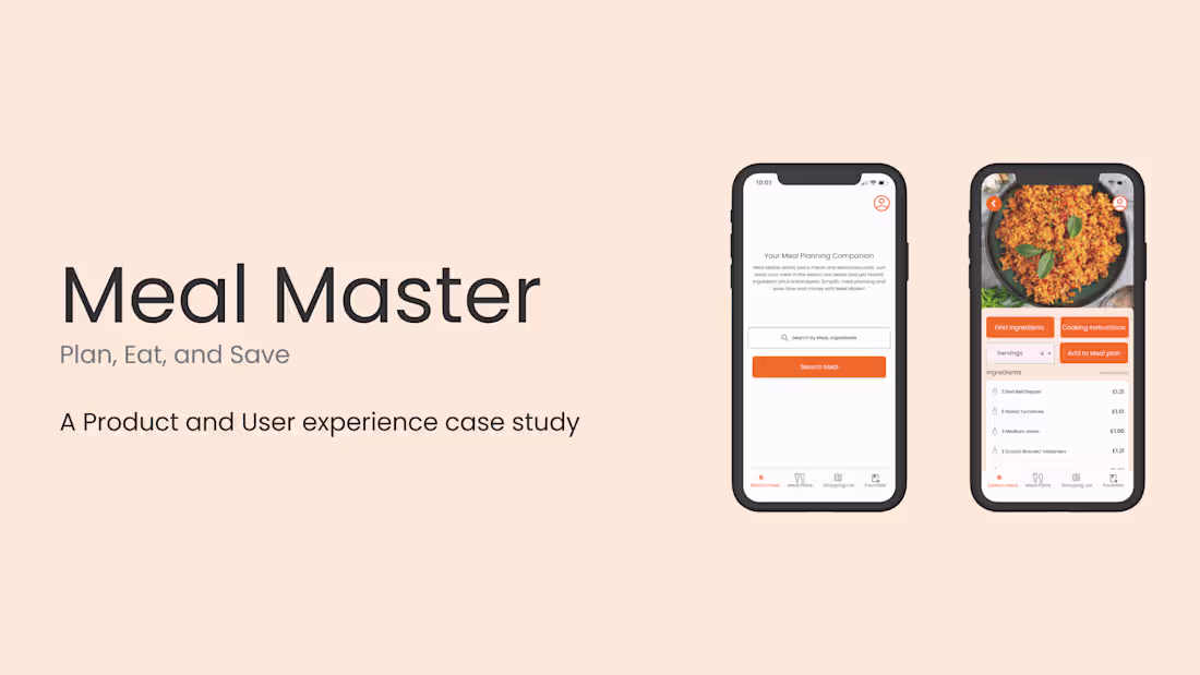 Cover image for Meal Master: A product case study