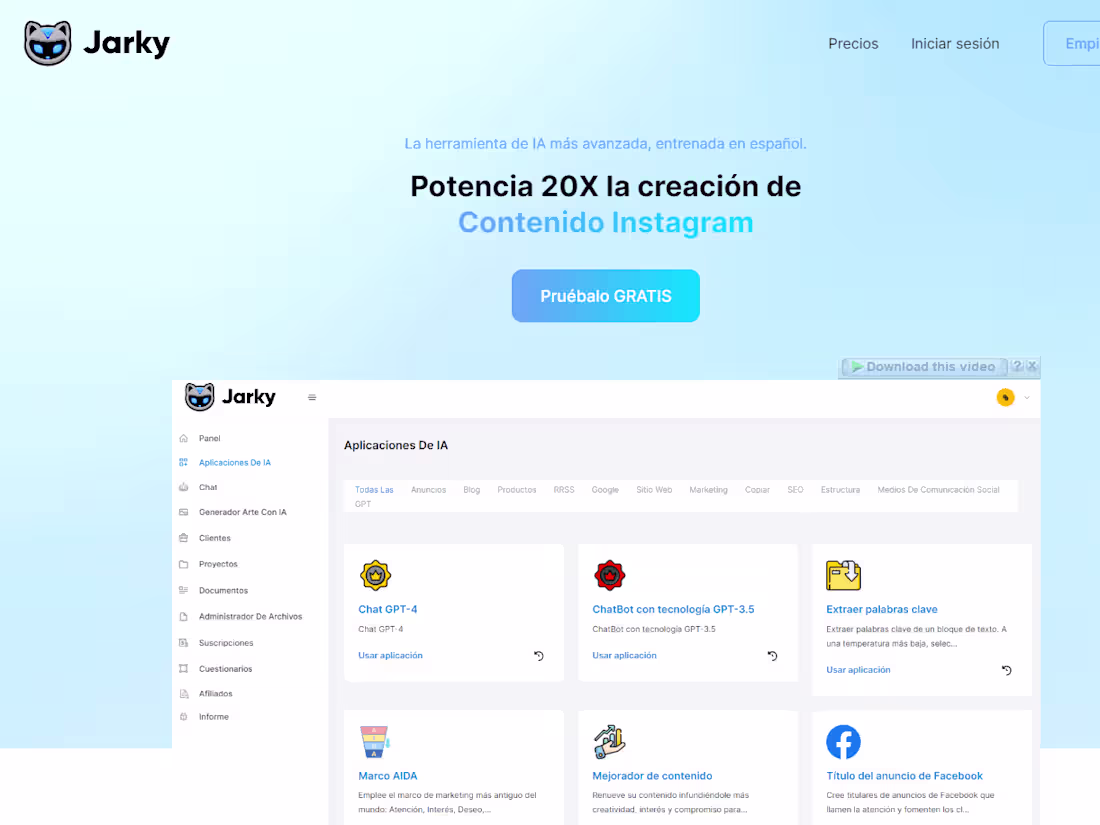 Cover image for Jarky AI | To Create Content