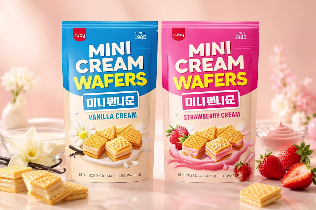 Cover image for Ruby Wafers Premium FMCG Packaging