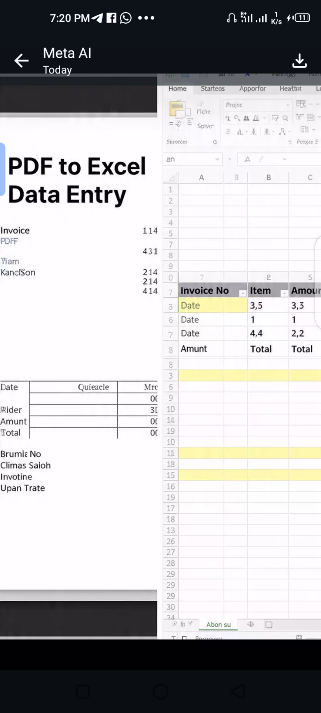 Cover image for PDF to Excel Data EntryTranscribed