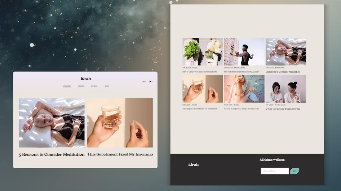 Cover image for I created this website using