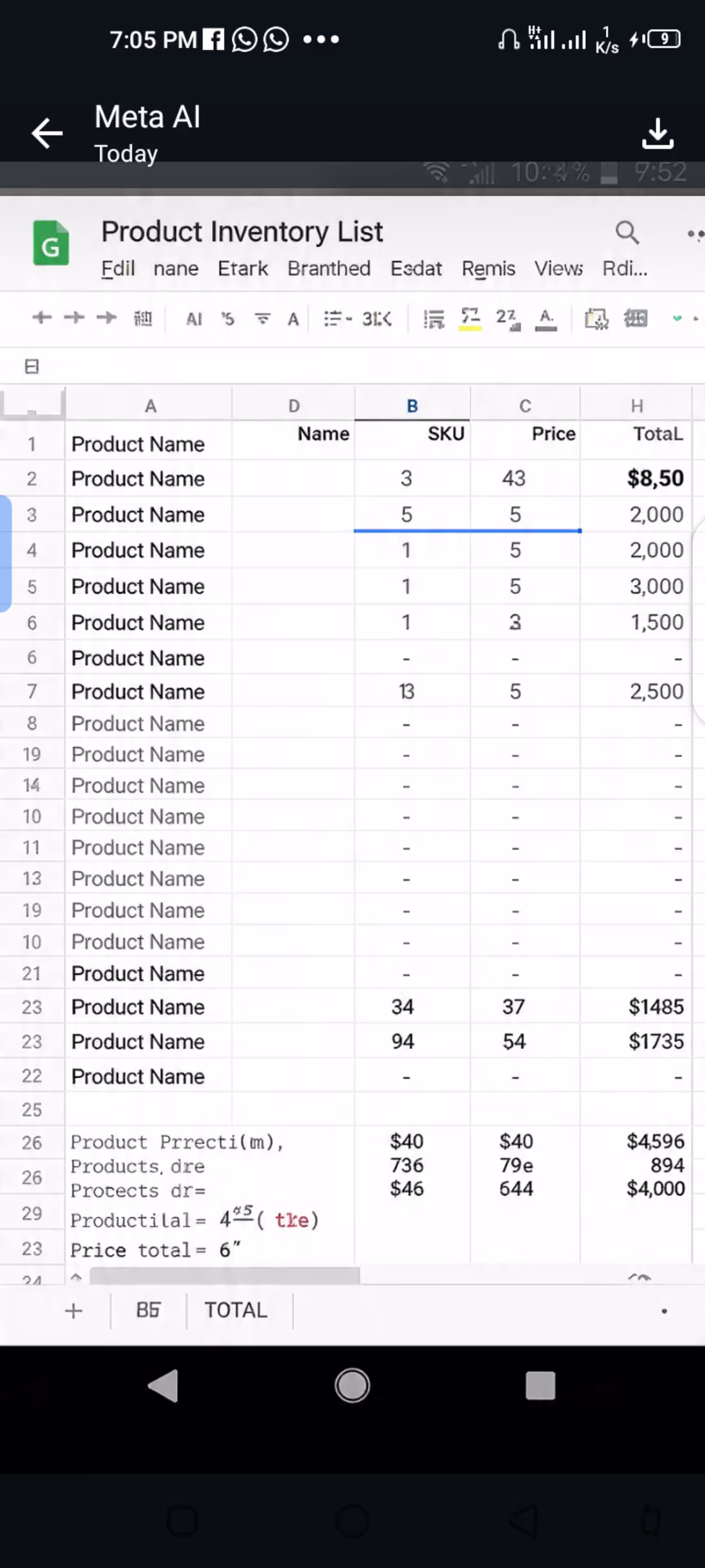 Cover image for Google Sheets Product List
Created and