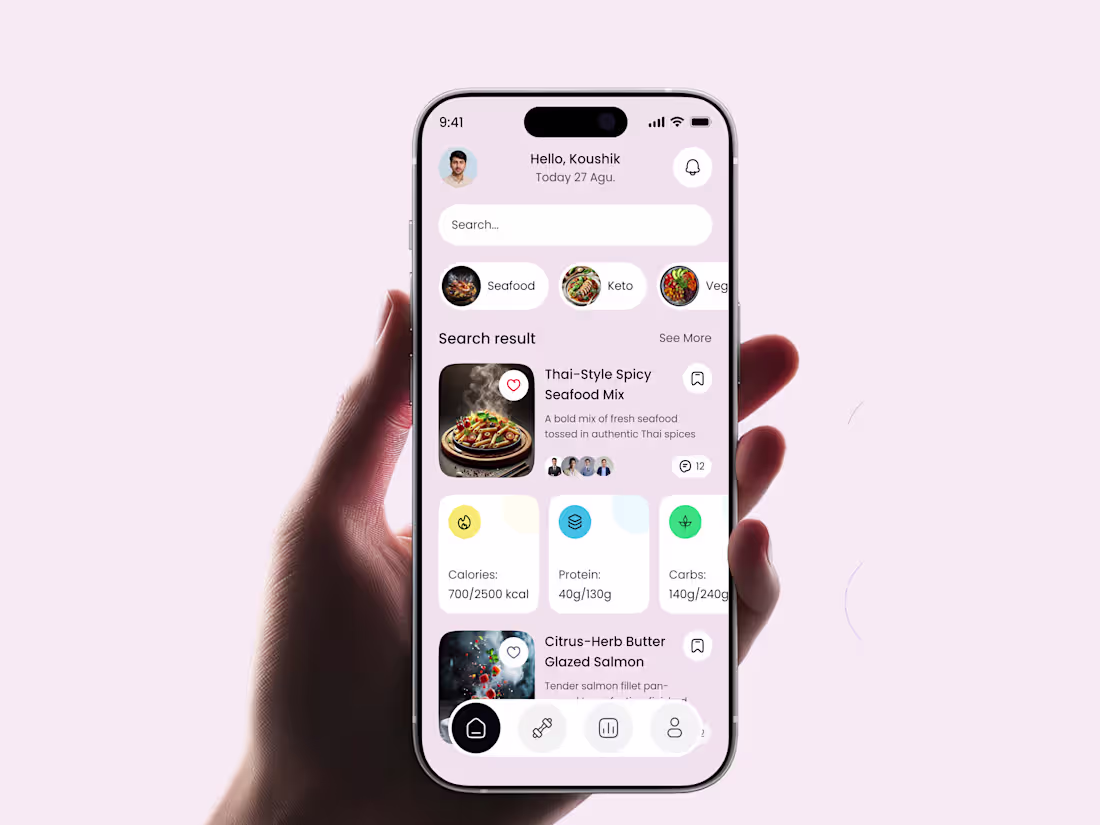 Cover image for BiteBalance – Nutrition Tracker UI