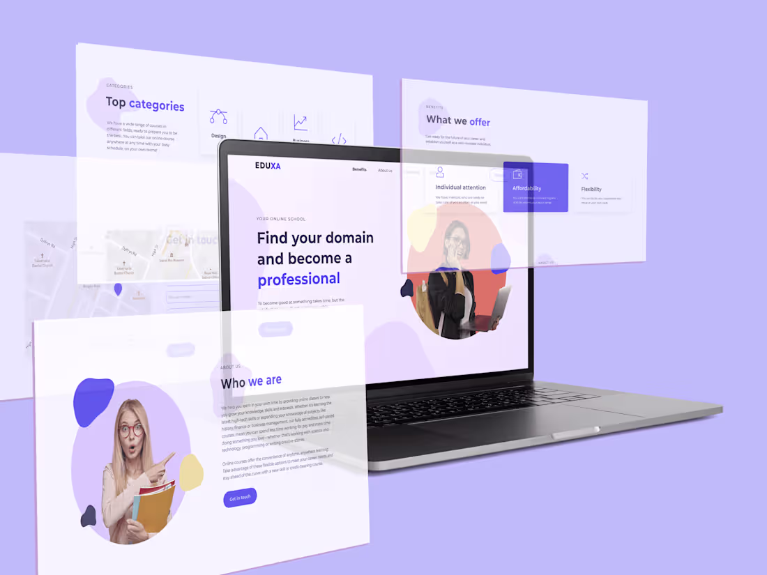 Cover image for Eduxa :: Landing page