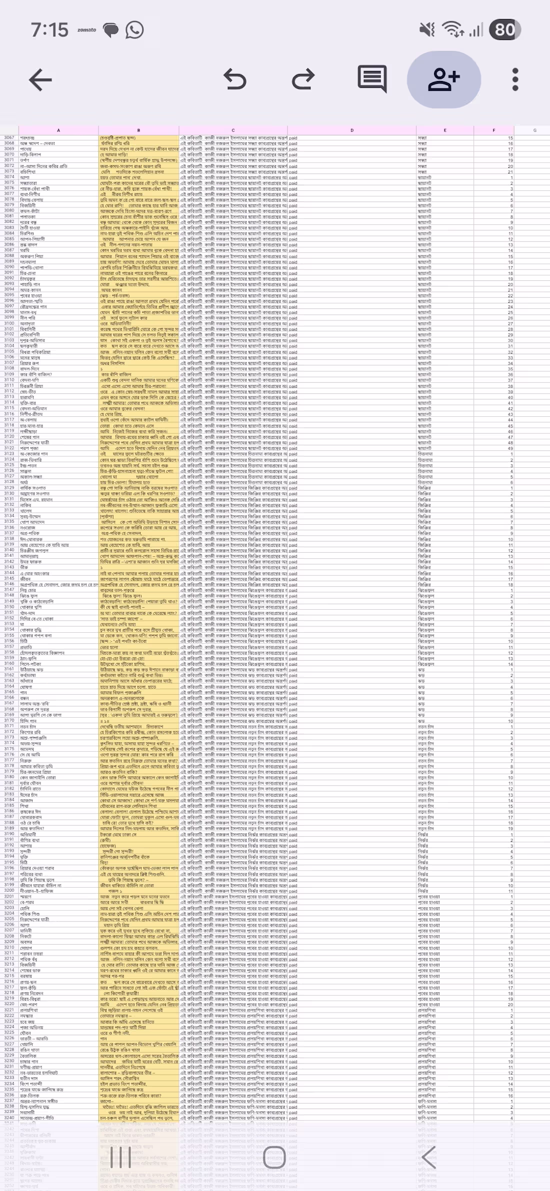 Cover image for Data entry into Google Sheets