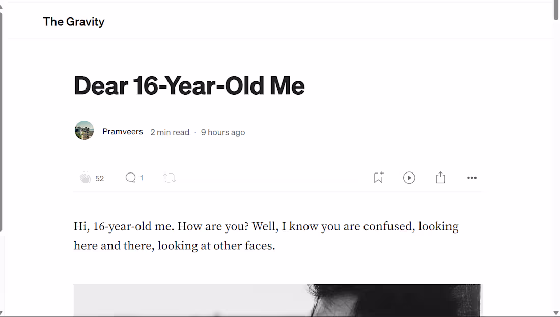 Cover image for Talk to your younger self.