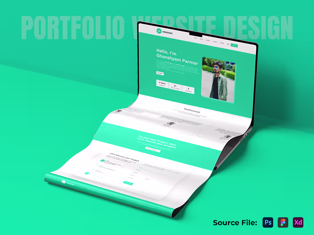 Cover image for Personal Website Landing Page Design (Landing Page Design)