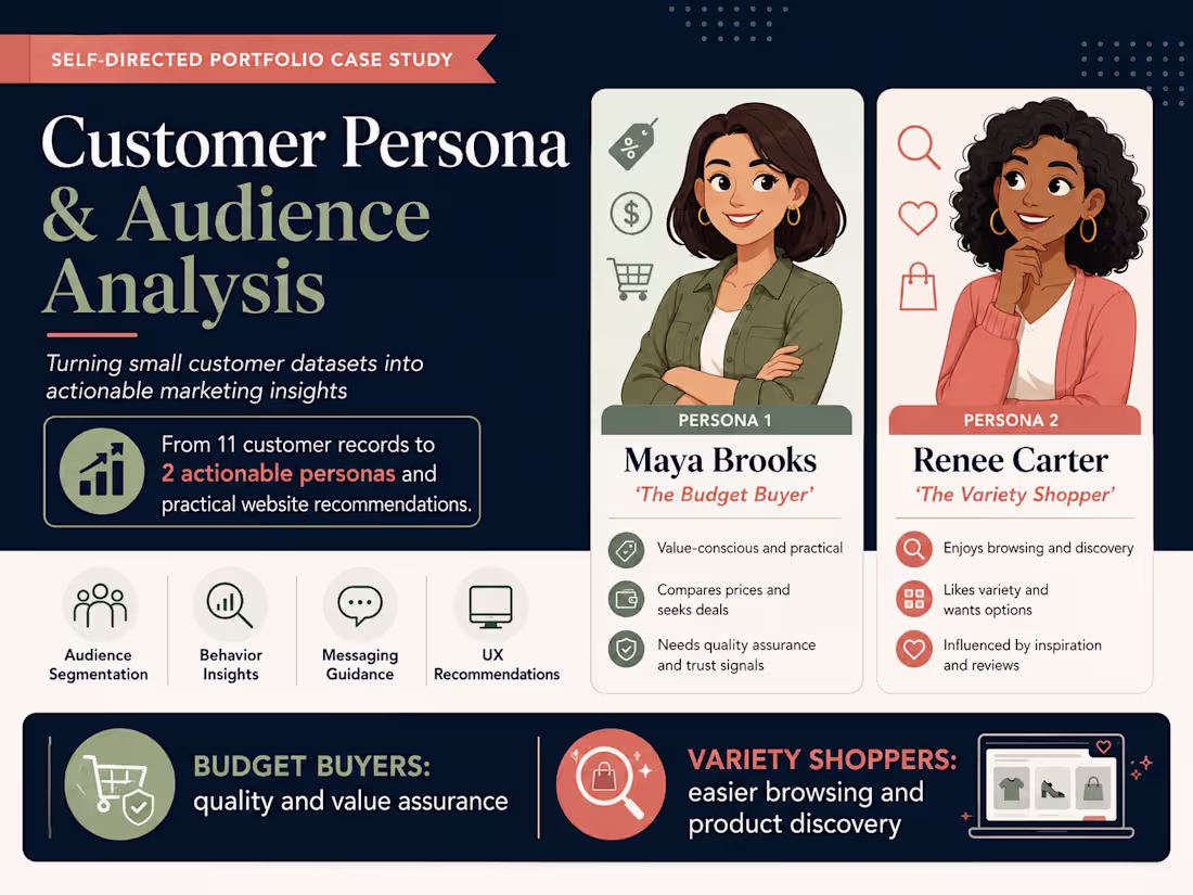 Cover image for A persona analysis snapshot that
