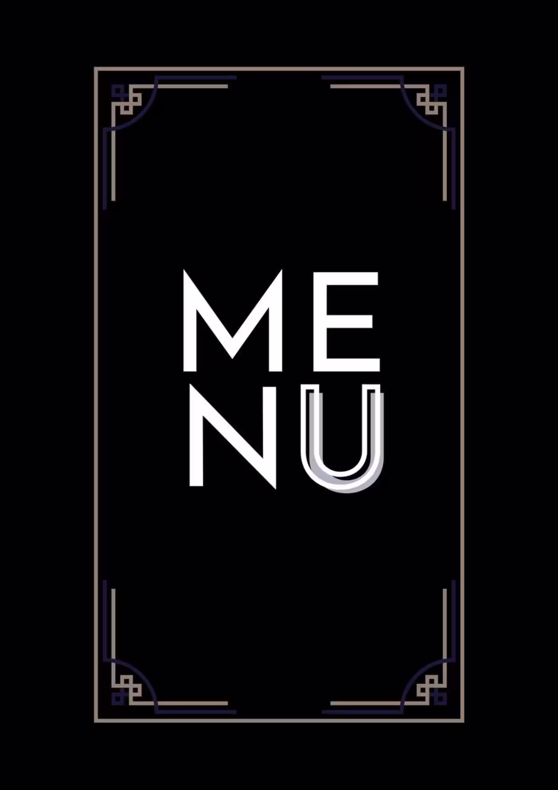 Cover image for Menu design for a premium restaurant. Concept and design cre...