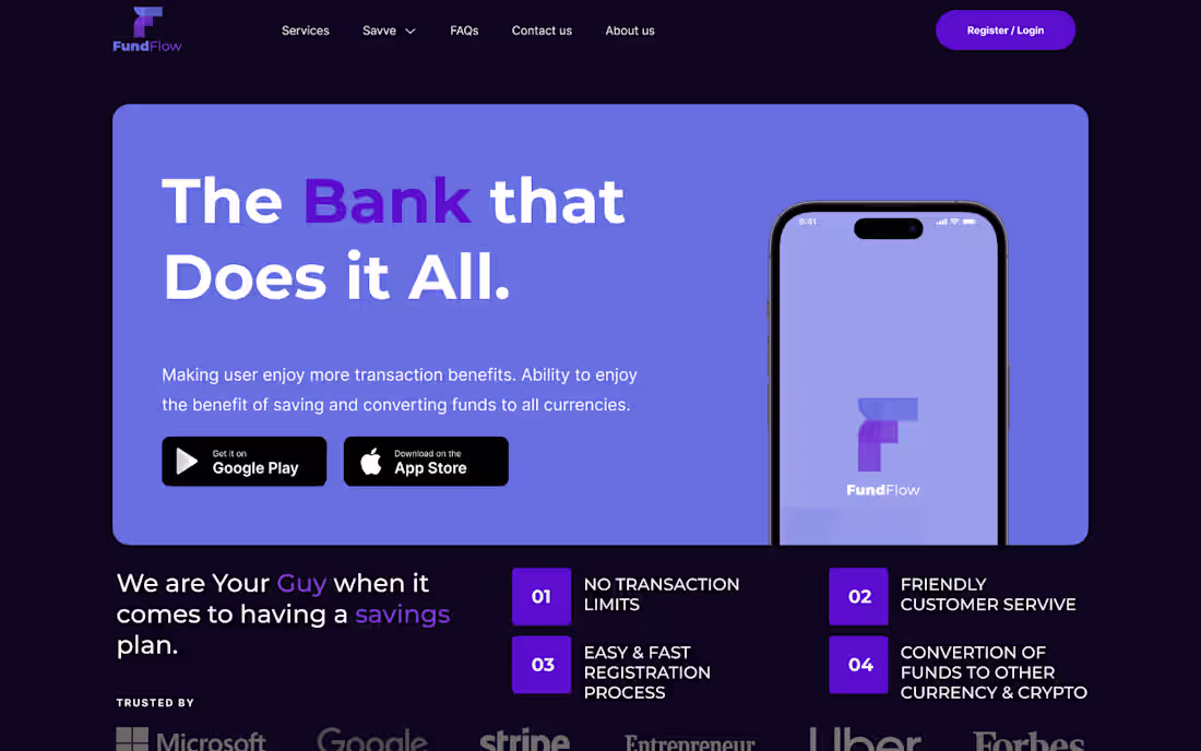 Cover image for Fintech app Hero section (A Casestudy)