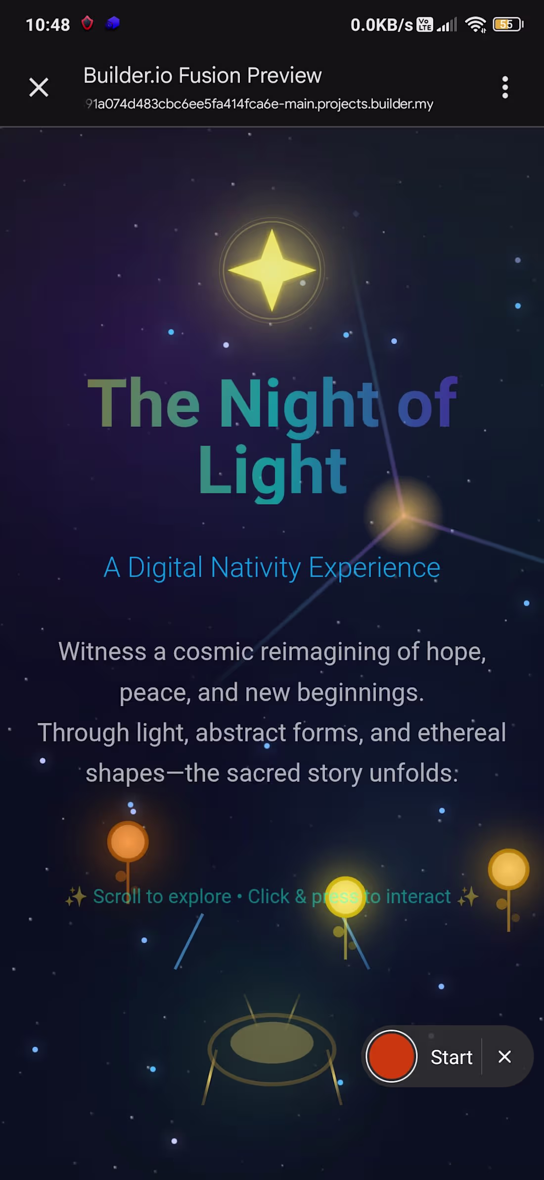 Cover image for The Night of Light is a futuristic, interactive Christmas ex...