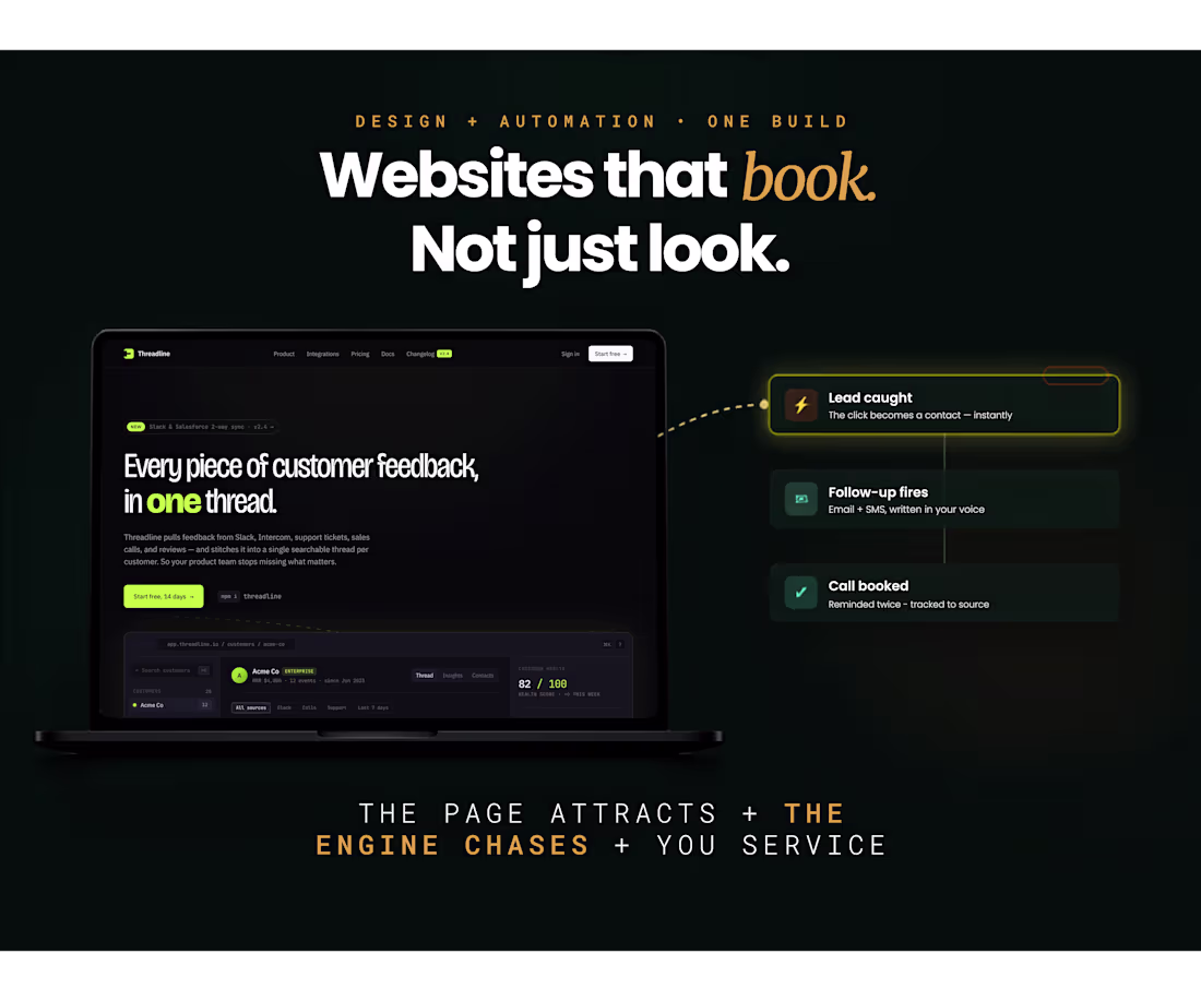 Cover image for Conversion Website + Booking System That Fills Your Calendar