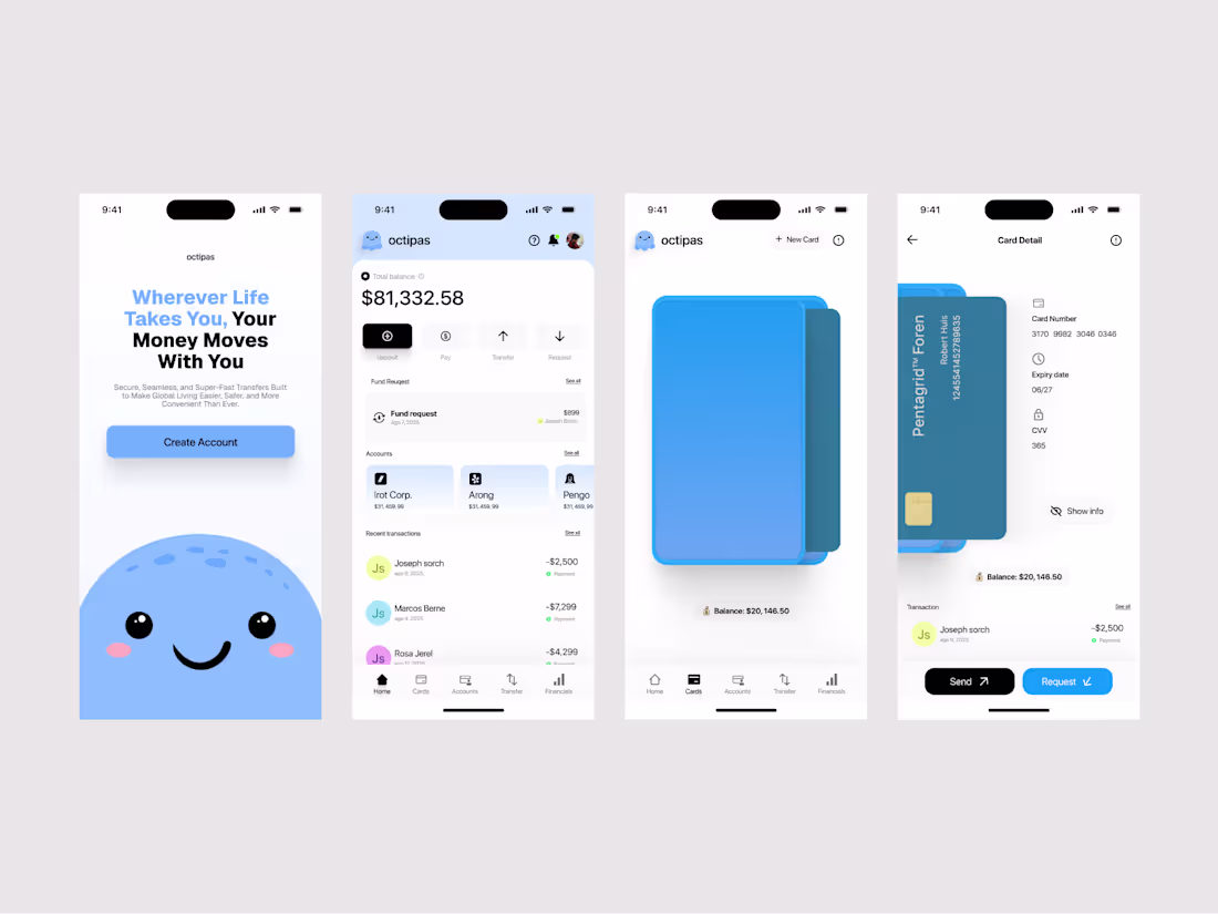 Cover image for I will design app screens for android or ios