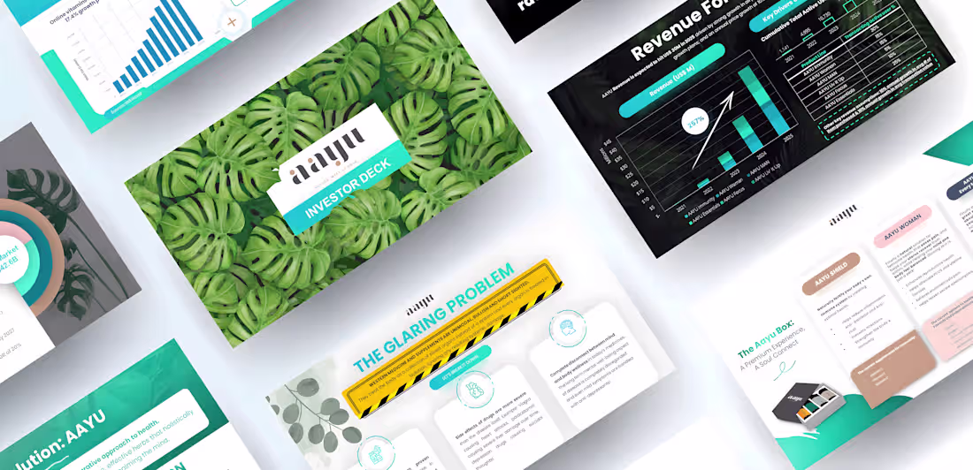 Cover image for AAYU Product Pitch Deck Design