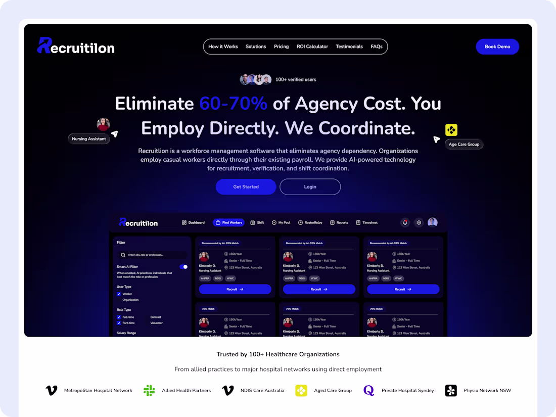 Cover image for Recruitilion - A Workforce Management