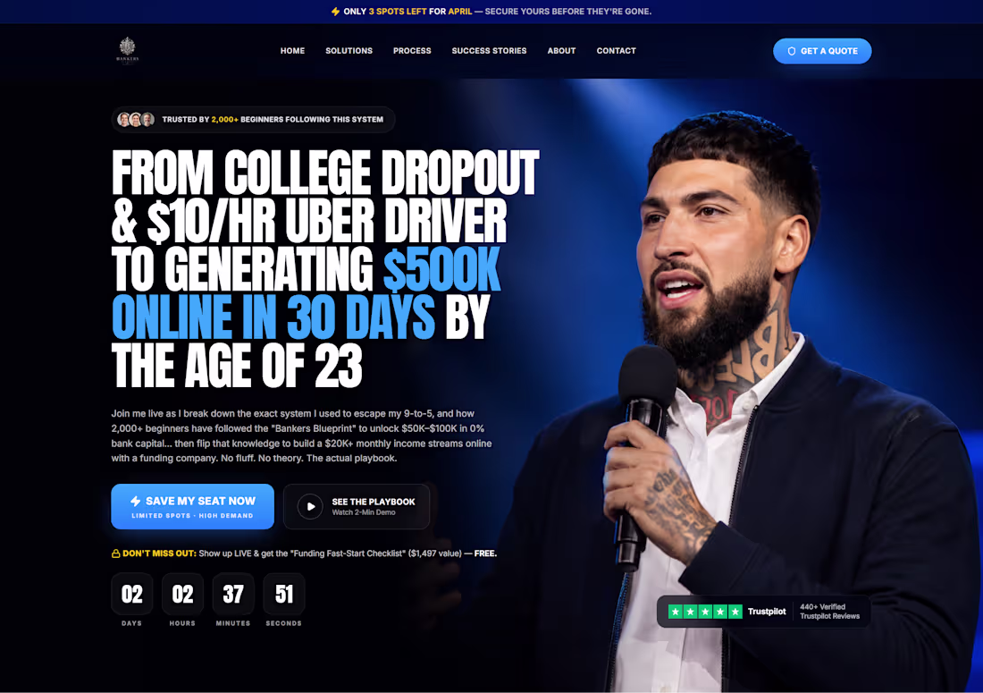 Cover image for Webinar Funnel Opt In Page Redesign.