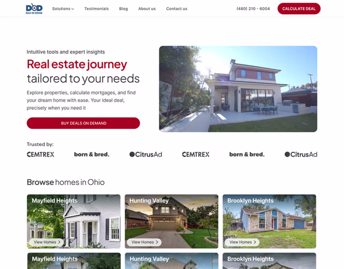 Cover image for Real Estate Properties - Agency Website