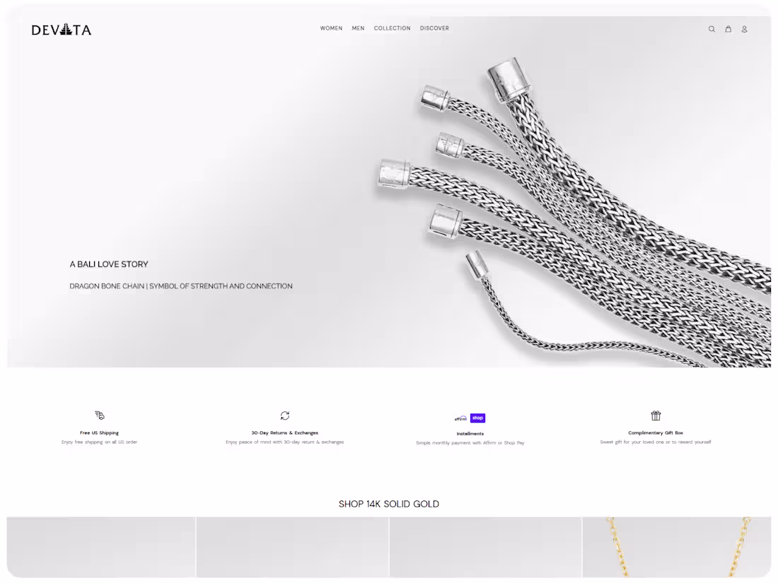 Cover image for Davata | Luxury Shopify Jewelry
