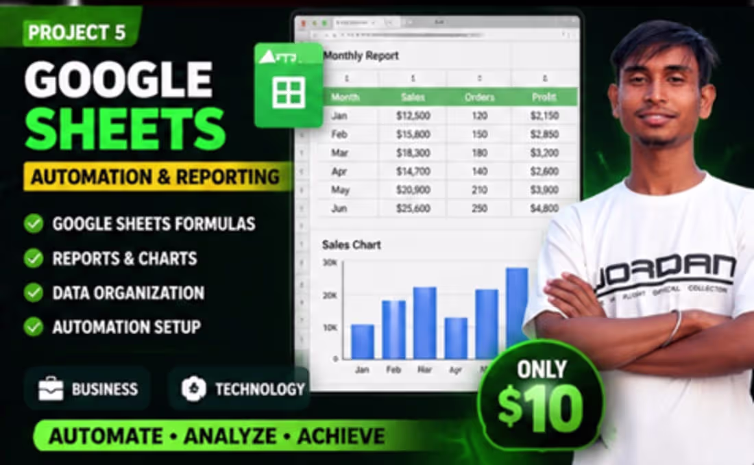 Cover image for Google Sheets Automation & Reporting