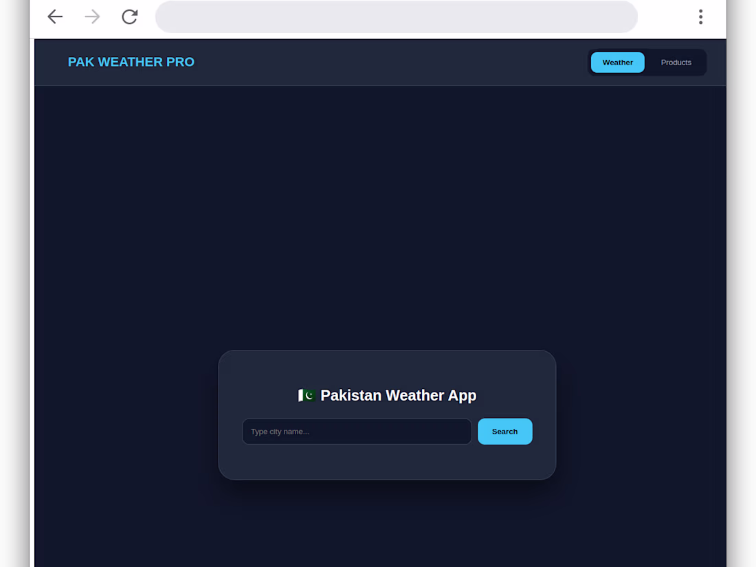Cover image for Pakistan Weather App