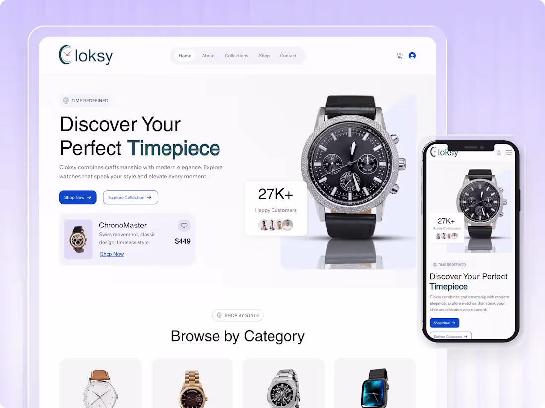 Cover image for A modern Wix website UI/UX