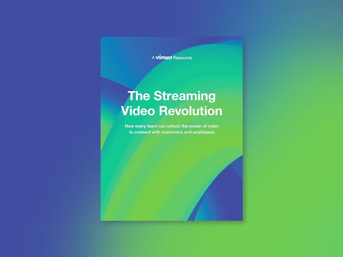 Cover image for Ebook design - Vimeo