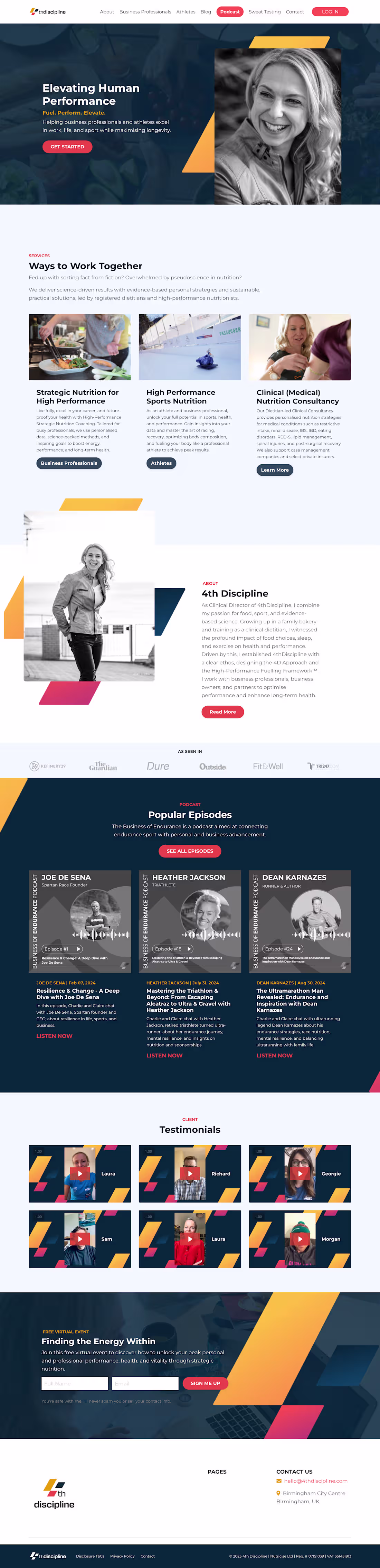 Cover image for Website for health coach on Kajabi!