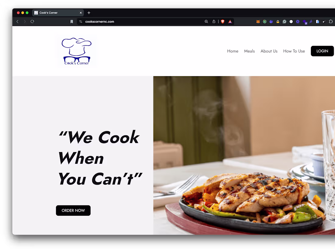 Cover image for Cooks Corner Seamless Food Ordering and Delivery Platform