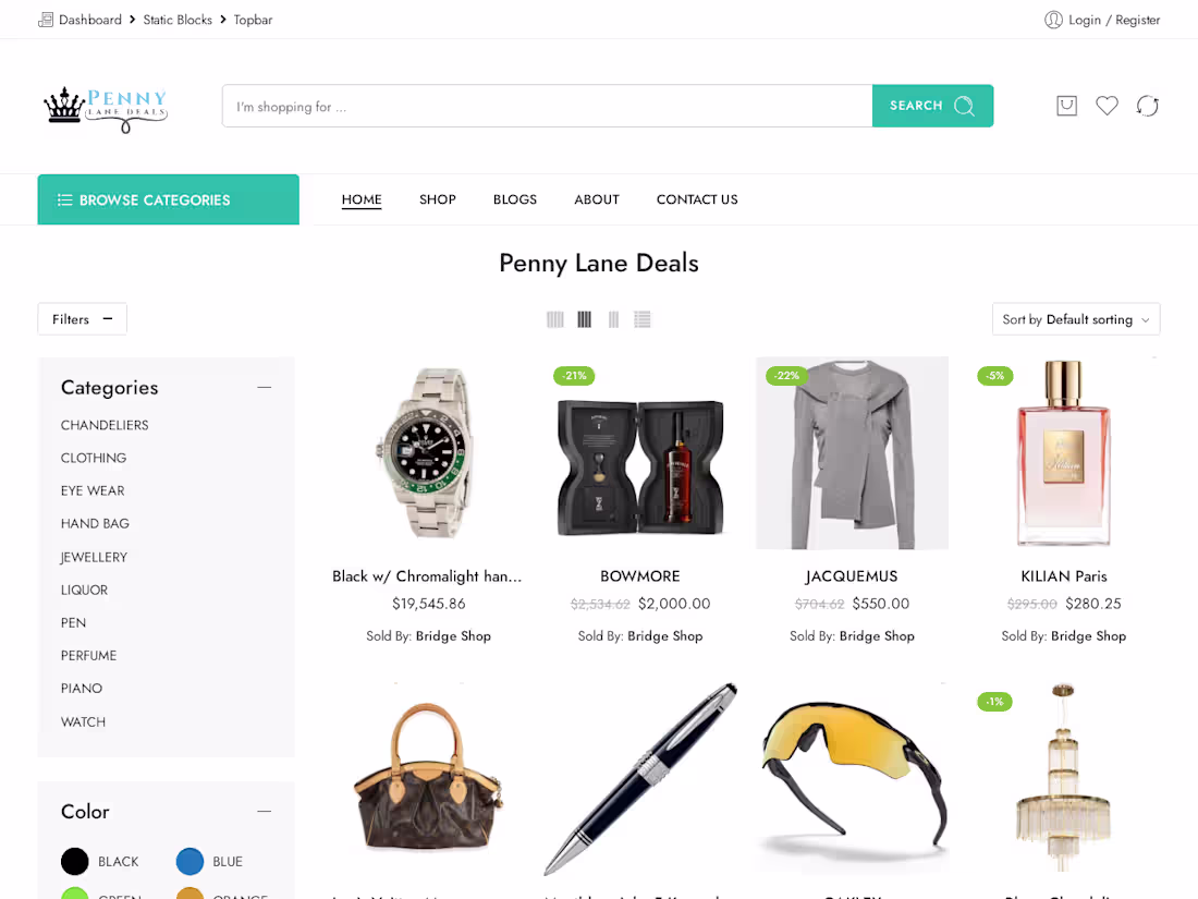 Cover image for Pennylane Deals - eCommerce Website