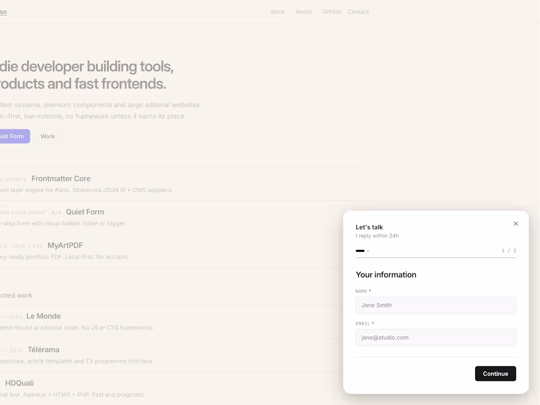 Cover image for Built a multi-step form component