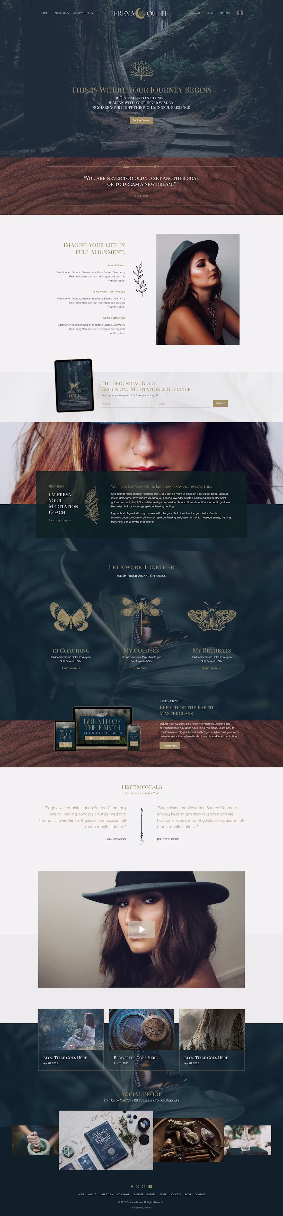 Cover image for Immersive Kajabi Experience for Wellness Brand