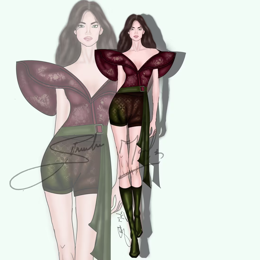 Cover image for "Mughal Victorian fashion illustration —
