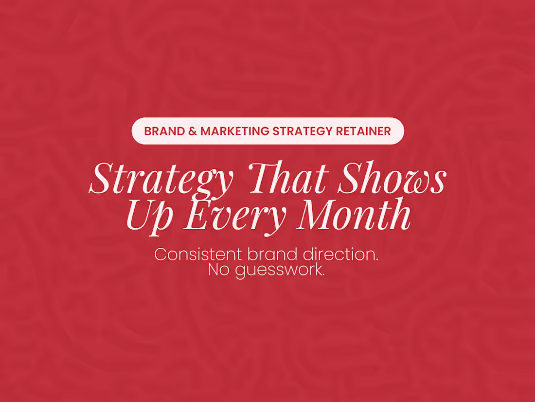 Cover image for Brand Strategy Retainer