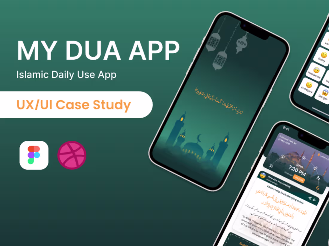 Cover image for My Dua Islamic App UI/UX Case Study