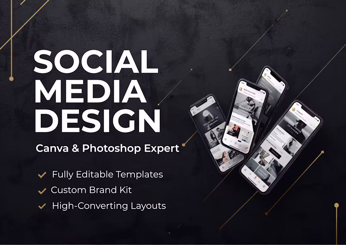 Cover image for :High-converting social media designs and