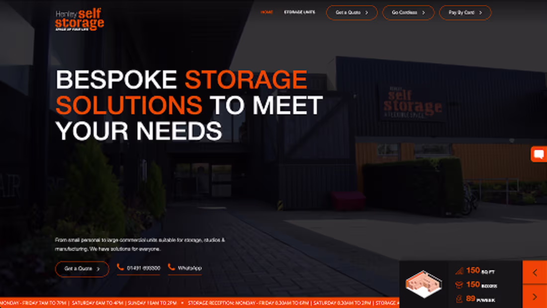 Cover image for Self Storage | Webflow Project