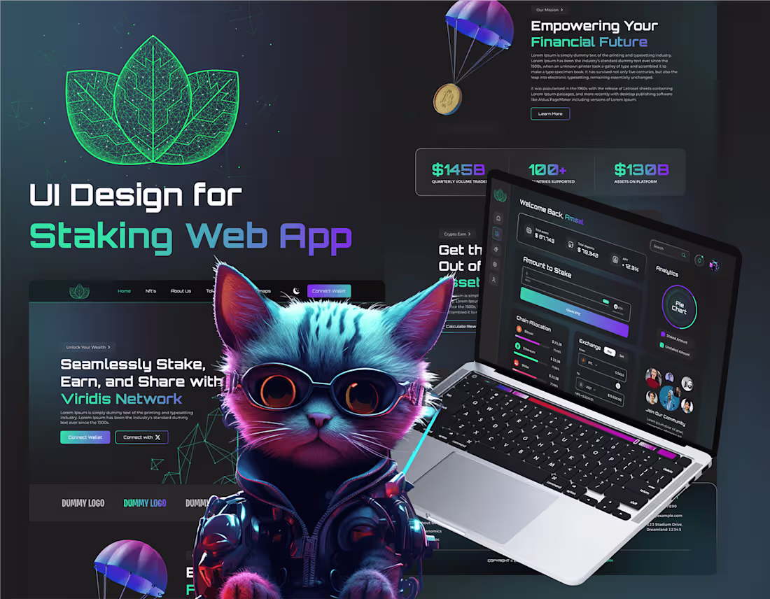 Cover image for UI Design for a Staking App