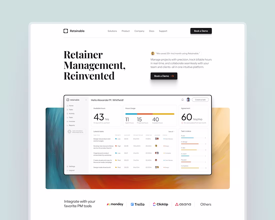 Cover image for A premium landing page design