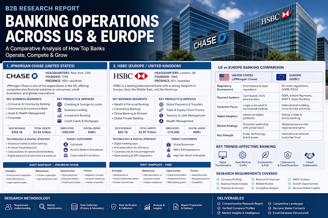 Cover image for B2B Research Report: Banking Operations
