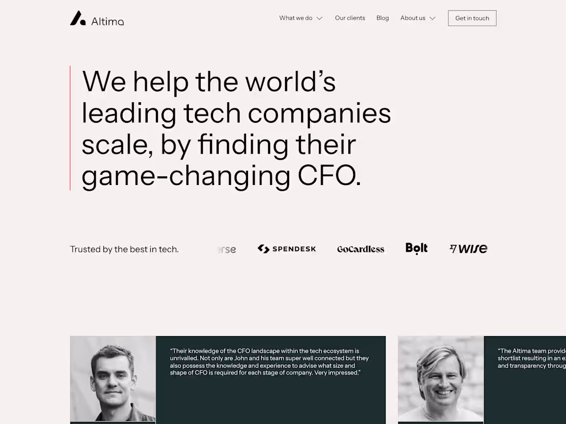 Cover image for Altima - Website Rebuild